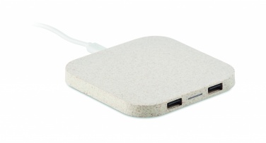 Logotrade promotional gift picture of: Hub charger wheat straw/ABS 5W