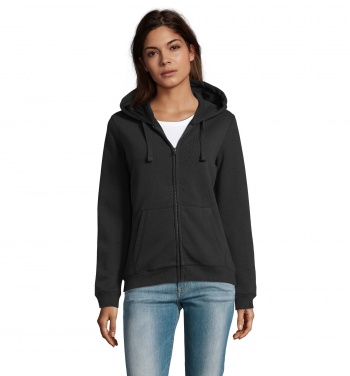 Logotrade promotional item picture of: SPIKE WOMEN ZIP HOOD SWEAT