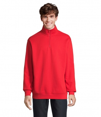 Logo trade promotional item photo of: CONRAD Sweat Zip Collar
