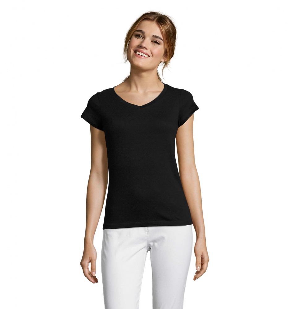 Logo trade promotional merchandise photo of: MOON WOMEN T-SHIRT 150g