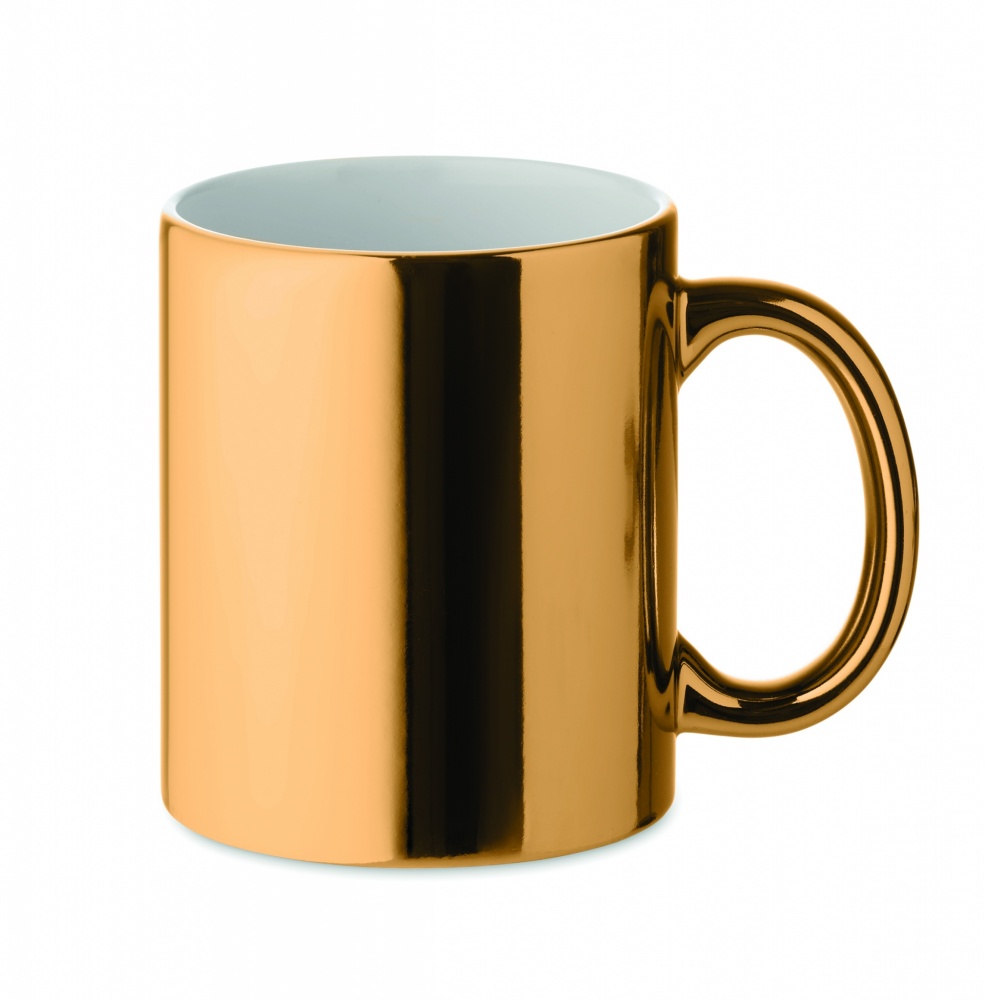 Logo trade promotional gift photo of: Ceramic mug metallic 300 ml