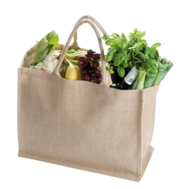 Logo trade corporate gifts image of: Jute bag, big HANNOVER