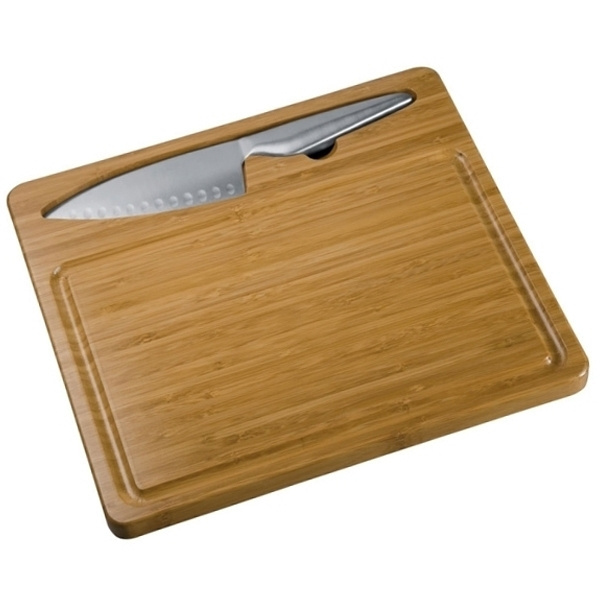 Logotrade business gifts photo of: Cutting board with knife MANTOVA