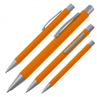 Logotrade advertising products photo of: Metal ballpen soft touch ABU DHABI