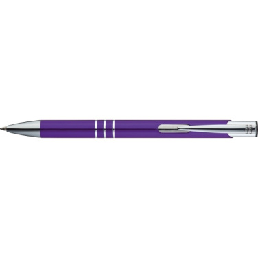 Logo trade corporate gifts image of: Metal ballpen ASCOT