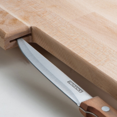 Logo trade promotional merchandise photo of: Wooden board with knife LIZZANO