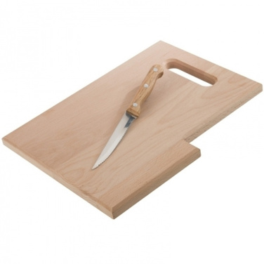 Logo trade corporate gifts picture of: Wooden board with knife LIZZANO