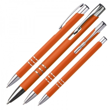 Logo trade business gifts image of: Metal ballpen NEW JERSEY