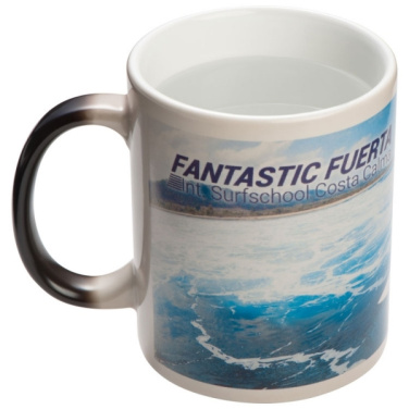 Logotrade promotional giveaway image of: Colour-changing sublimation mug SIRMIONE 300 ml