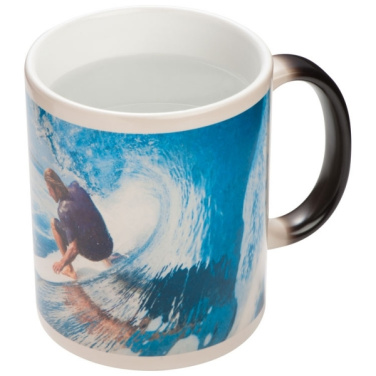 Logo trade promotional giveaways picture of: Colour-changing sublimation mug SIRMIONE 300 ml