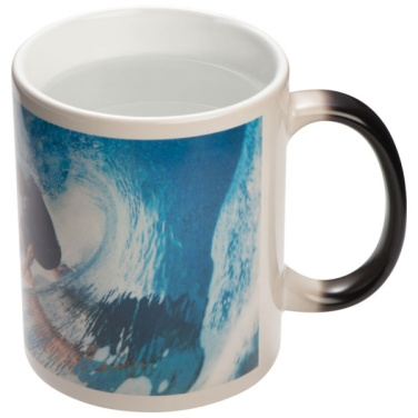 Logo trade promotional gift photo of: Colour-changing sublimation mug SIRMIONE 300 ml