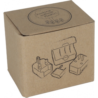 Logo trade promotional items image of: Travel adapter PERU