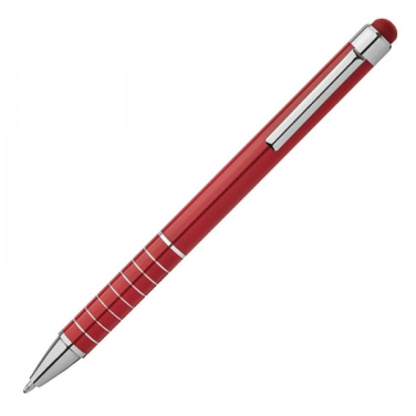 Logo trade corporate gifts picture of: Metal ballpen with touch pen LUEBO