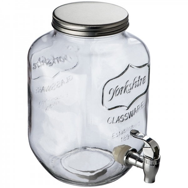 Logo trade promotional merchandise image of: Set drink dispenser and glasses ACAPULCO