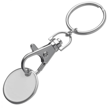 Logo trade promotional giveaway photo of: Keyring with shopping coin ARRAS