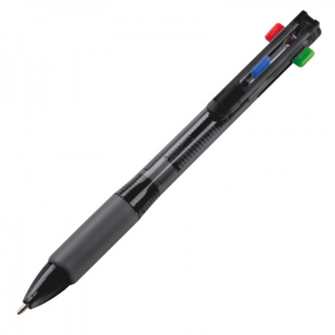 Logo trade promotional merchandise photo of: Plastic ballpen 4in1 NEAPEL