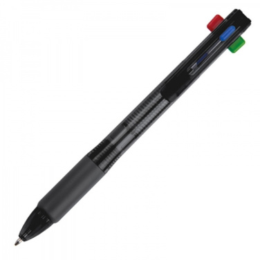 Logo trade promotional gifts image of: Plastic ballpen 4in1 NEAPEL
