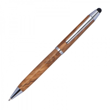 Logotrade promotional product image of: Wooden ballpen with touch function ERFURT