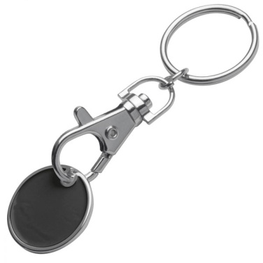 Logo trade corporate gifts image of: Keyring with shopping coin ARRAS
