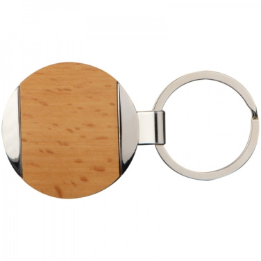 Logo trade promotional gift photo of: Wooden keyring LANGHAUS