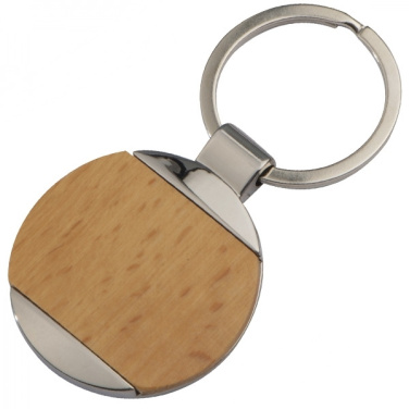 Logo trade promotional gift photo of: Wooden keyring LANGHAUS