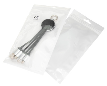 Logo trade promotional merchandise photo of: 3in1 cable with enlighted logo for engraving, RXD-368