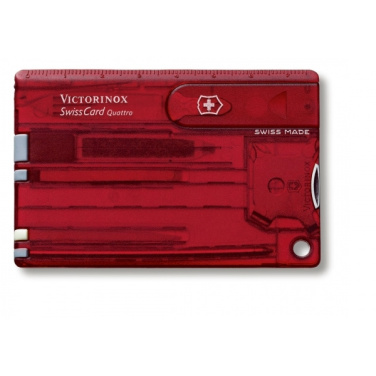 Logo trade promotional giveaways picture of: SwissCard Quattro Victorinox
