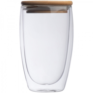 Logo trade promotional products image of: Double-walled glass ZAKOPANE 500 ml