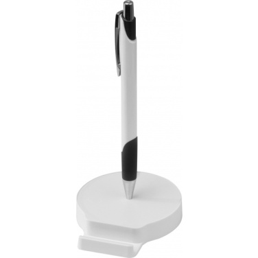 Logo trade promotional products picture of: Mobile phone holder with metal ballpen REGINA