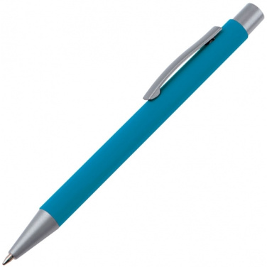 Logo trade advertising products picture of: Metal ballpen soft touch ABU DHABI