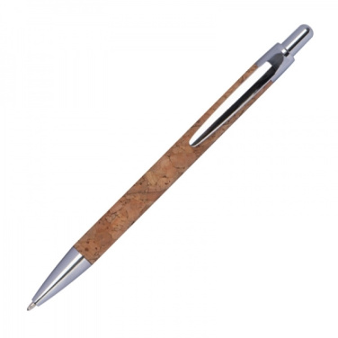 Logo trade promotional merchandise image of: Cork pen KINGSWOOD