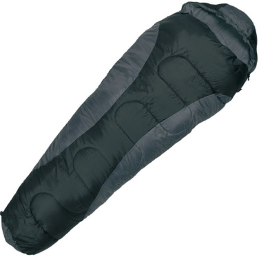 Logo trade promotional merchandise picture of: Sleeping bag KINABALU Schwarzwolf