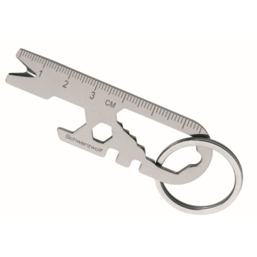 Logo trade corporate gifts picture of: Multifunctional keychain ATACAMA Schwarzwolf