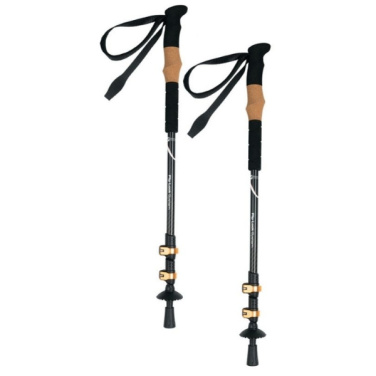 Logo trade advertising products image of: Trekking poles DENALI Schwarzwolf