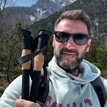 Logo trade promotional items picture of: Trekking poles DENALI Schwarzwolf