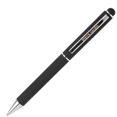 Logo trade promotional gift photo of: Metal ballpoint pen, touch pen, soft touch CLAUDIE Pierre Cardin