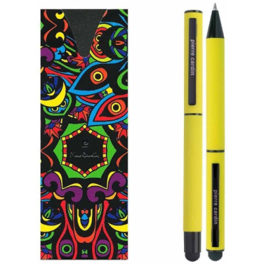 Logo trade promotional gift photo of: Writing set touch pen, soft touch CELEBRATION Pierre Cardin