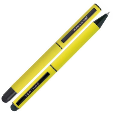 Logotrade promotional products photo of: Writing set touch pen, soft touch CELEBRATION Pierre Cardin
