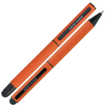 Logotrade advertising products photo of: Writing set touch pen, soft touch CELEBRATION Pierre Cardin