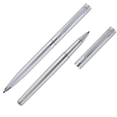 Logo trade promotional products image of: Writing set ballpoint pen & roller RENEE Pierre Cardin