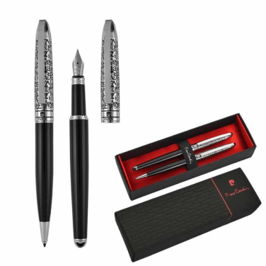 Logo trade corporate gifts image of: Writing set ballpoint pen & fountain pen JACQUES Pierre Cardin