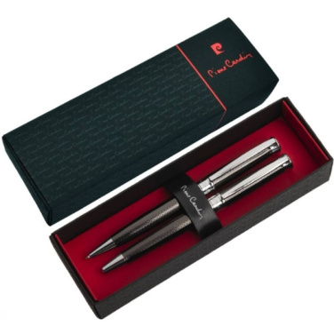 Logotrade business gift image of: Metal set of ballpoint pen and roller ROI