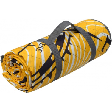 Logotrade promotional gift image of: Foldable picnic blanket ALVERNIA Schwarzwolf