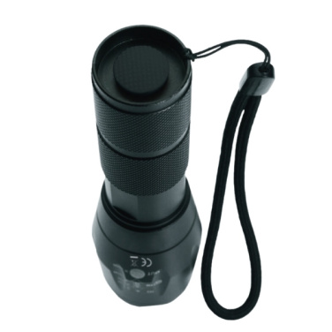 Logotrade promotional product picture of: Flashlight DELGADA Schwarzwolf