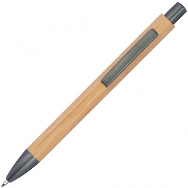 Logo trade promotional product photo of: Bamboo ballpen BERINGEN