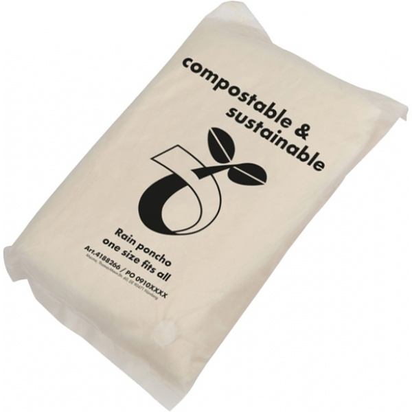 Logo trade promotional items picture of: Rain poncho FLEURUS