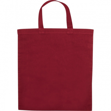 Logo trade promotional merchandise photo of: Cotton bag with short handles BREGENZ