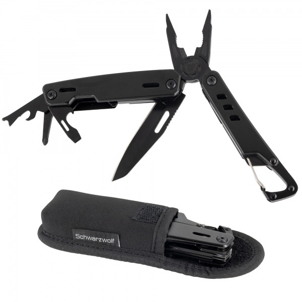 Logotrade corporate gift picture of: Multitool NOBLE Schwarzwolf