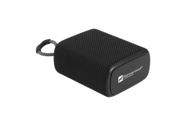 Logotrade promotional giveaway picture of: Waterproof bluetooth speaker HARDEOL Schwarzwolf