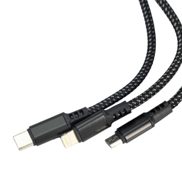 Logo trade promotional products picture of: 3 in 1 cable with elighted logo Pierre Cardin